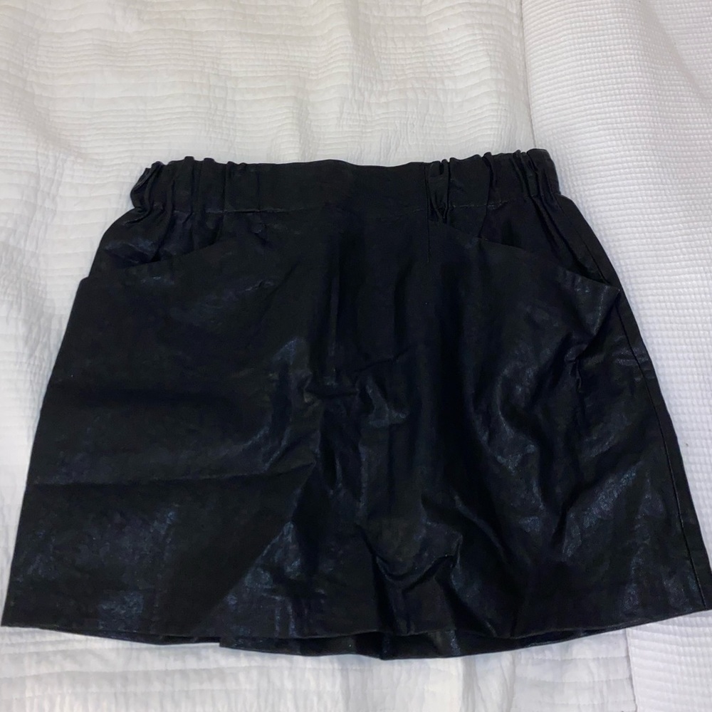Zara Basic Leather Skirt - image 1